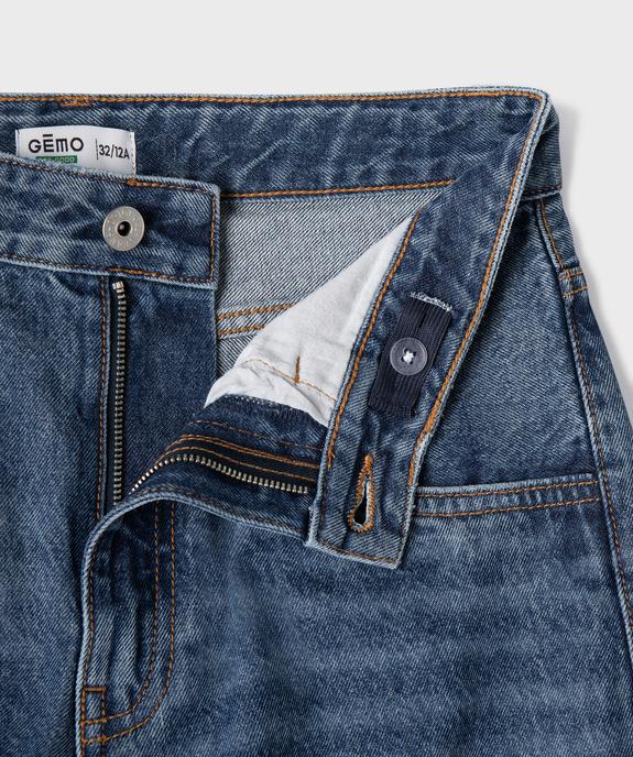 Jean super baggy avec taille ajustable garçon vue3 - GEMO 4G GARCON - GEMO