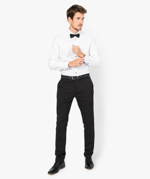 Chemise homme avec noeud papillon intégré Slim fit vue5 - GEMO (HOMME) - GEMO