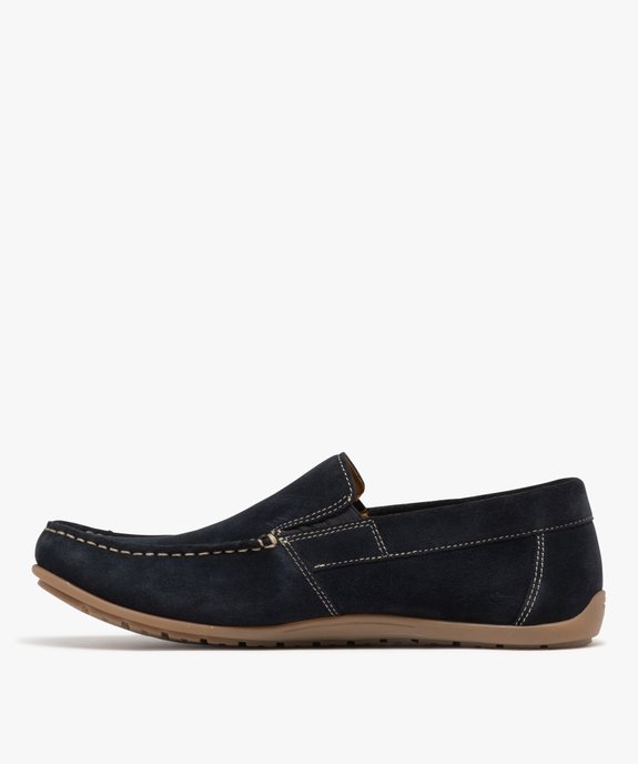Mocassins en cuir suédé à semelle souple homme - Pierre Cardin vue4 - PIERRE CARDIN D - GEMO