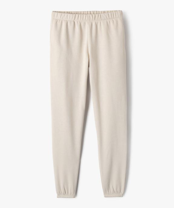 Pantalon de jogging molletonné fille vue2 - PREMIER PRIX BY GEMO - GEMO