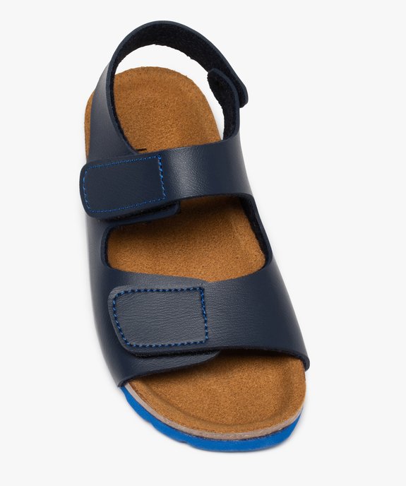 Sandales garçon à scratch et semelle contrastante vue5 - GEMO (ENFANT) - GEMO