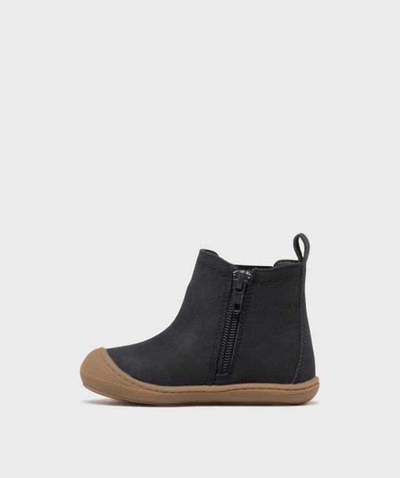 Boots Chelsea zippées bébé garçon - LuluCastagnette vue3 - LULUCASTAGNETTE - GEMO