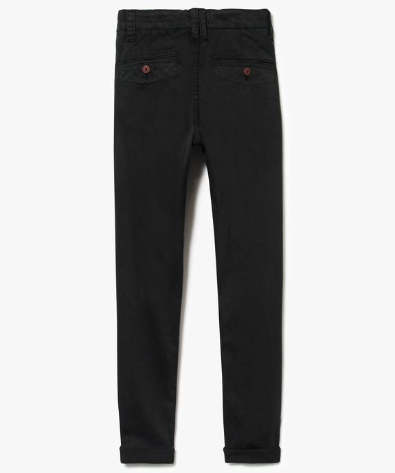 Pantalon chino en toile unie - American People vue2 - AMERICAN PEOPLE - GEMO