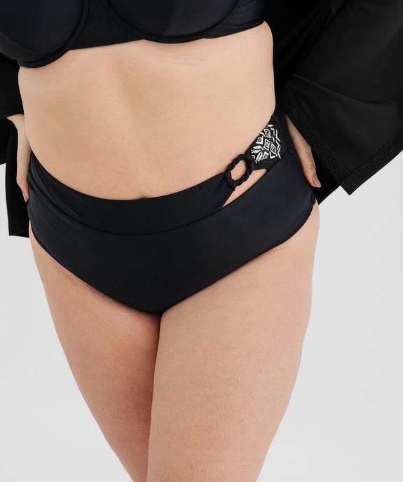 Bas de maillot de bain à broderie et détail ajouré femme grande taille vue1 - GEMO (PLAGE) - GEMO