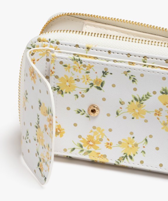 Pochette à  bandoulière amovible fleurie femme vue4 - GEMO (ACCESS) - GEMO