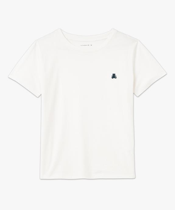 Tee-shirt à manches courtes avec logo brodé femme - LuluCastagnette vue4 - LULUCASTAGNETTE - GEMO