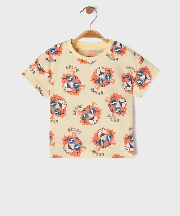 Tee-shirt manches courtes imprimé bébé garçon vue1 - GEMO 4G BEBE - GEMO