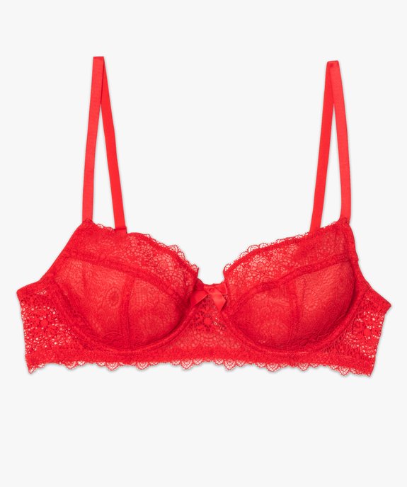 Soutien-gorge à armatures en dentelle vue4 - GEMO(HOMWR FEM) - GEMO