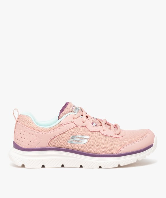 Baskets femme running à paillettes - Skechers vue1 - SKECHERS - GEMO