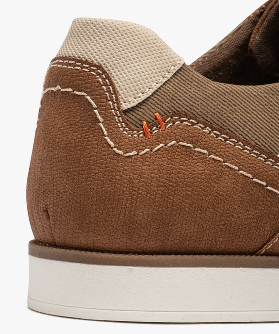 Derbies homme style décontracté avec détails contrastants vue6 - GEMO(URBAIN) - GEMO