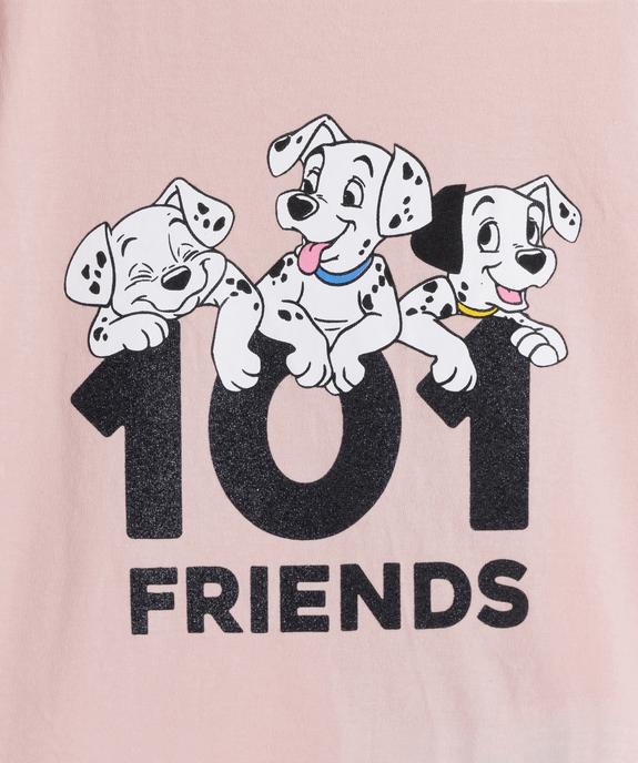 Tee-shirt fille à manches courtes avec motif pailleté - Disney vue2 - DISNEY DTR - GEMO