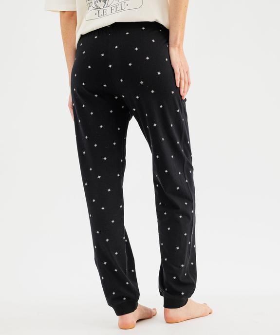 Pantalon de pyjama à motifs étoiles mixte vue3 - GEMO 4G FEMME - GEMO