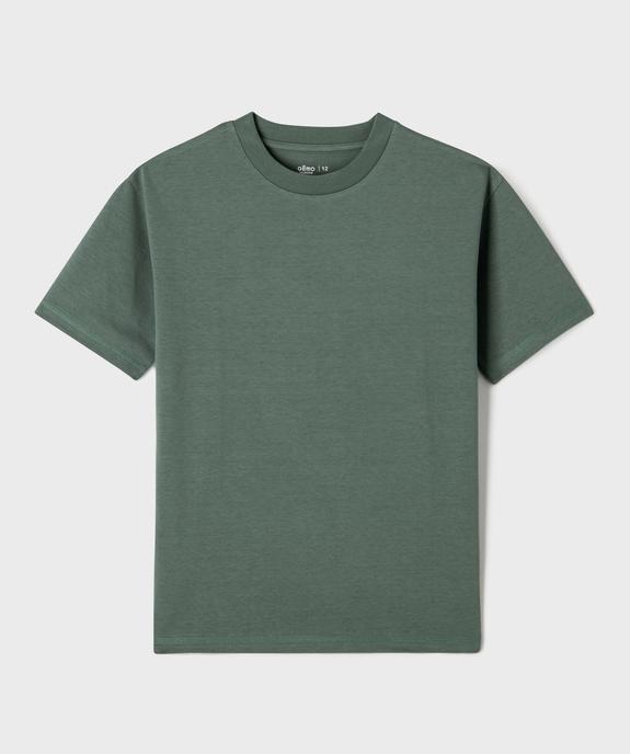 Tee-shirt manches courtes et col rond garçon vue1 - GEMO (JUNIOR) - GEMO