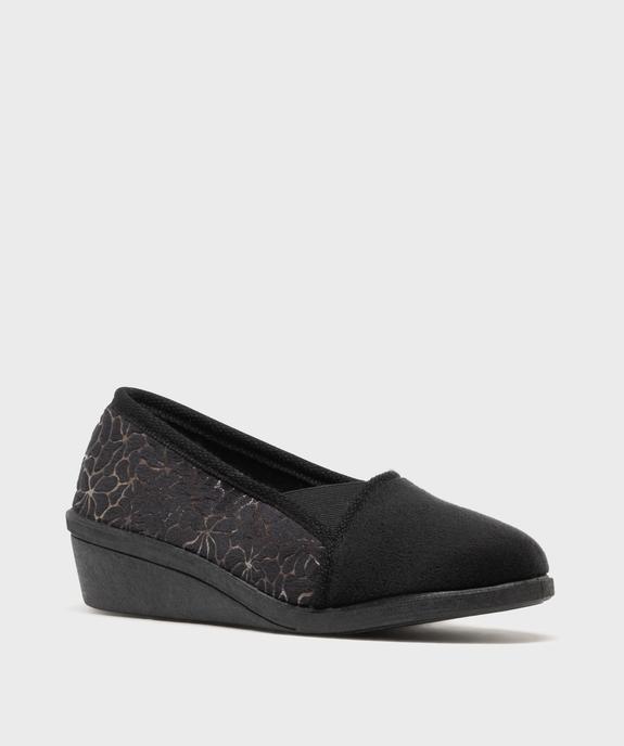 Chaussons enveloppants dessus velours femme vue3 - G'FLEX GEMO FOR GOOD - GEMO