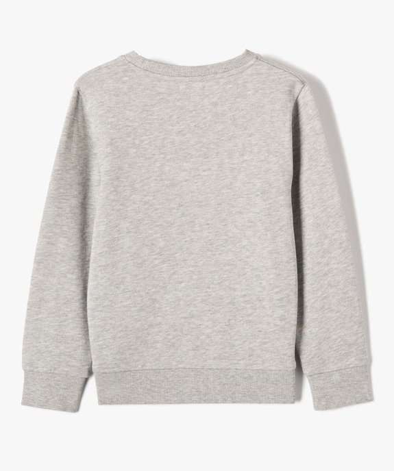 Sweat garçon molletonné à motifs vue4 - GEMO (ENFANT) - GEMO