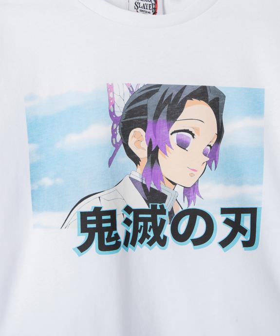 Tee-shirt court à manches courtes fille - Demon Slayer vue3 - DEMON SLAYER - GEMO