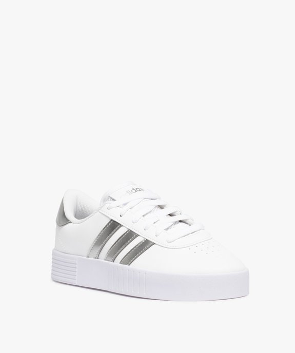 Baskets femme à bandes métallisées – Adidas Courtbold vue2 - ADIDAS - GEMO