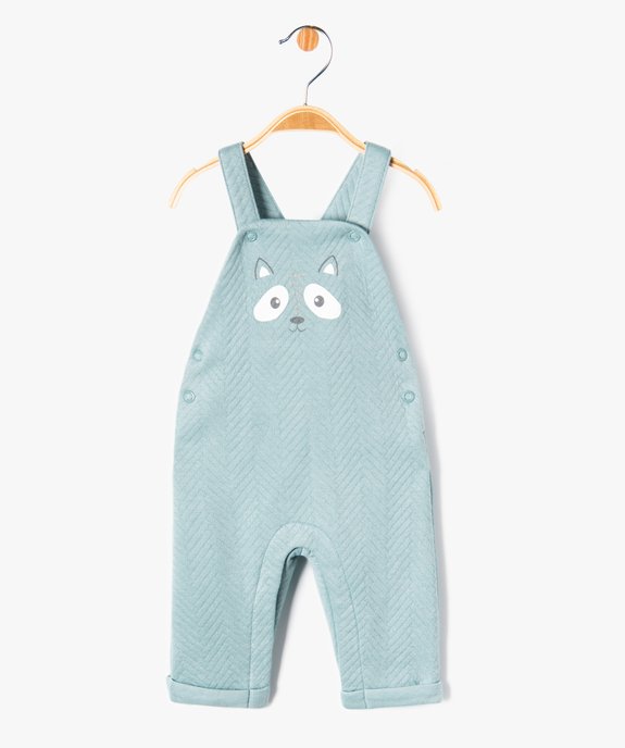 Salopette en molleton imprimé bébé vue2 - GEMO(BB COUCHE) - GEMO