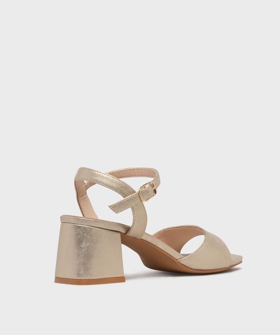 Sandales à talon toucher velours femme - Valentina Baldano vue3 - VALENTINA BALDA - GEMO