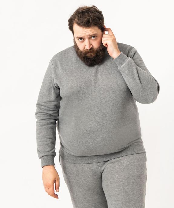 Sweat avec intérieur molletonné homme vue3 - GEMO 4G HOMME - GEMO