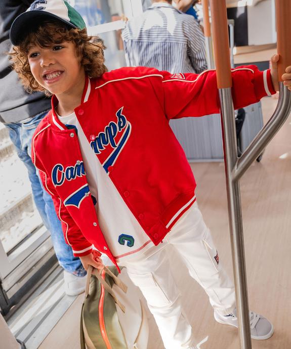 Blouson teddy à boutons-pression garçon - Camps United vue1 - CAMPS GEMO FOR GOOD - GEMO