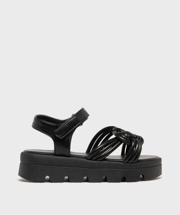 Sandale à épaisse semelle plateforme crantée fille vue1 - LOVELY WINGS - GEMO