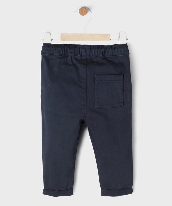 Pantalon en denim coloré bébé garçon vue3 - GEMO(BB COUCHE) - GEMO