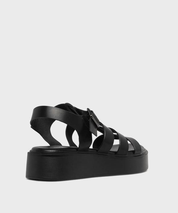 Sandales compensées multi-brides femme - 5 Miles vue4 - 5 MILES - GEMO