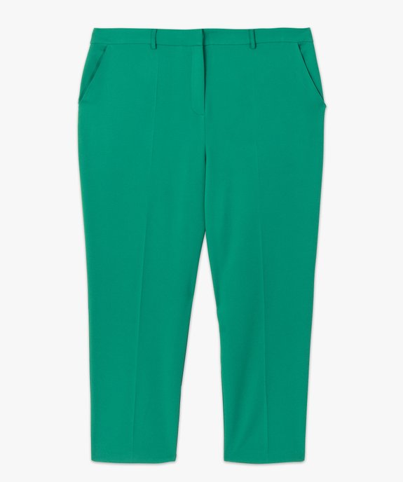 Pantacourt femme grande taille fluide uni vue4 - GEMO (G TAILLE) - GEMO