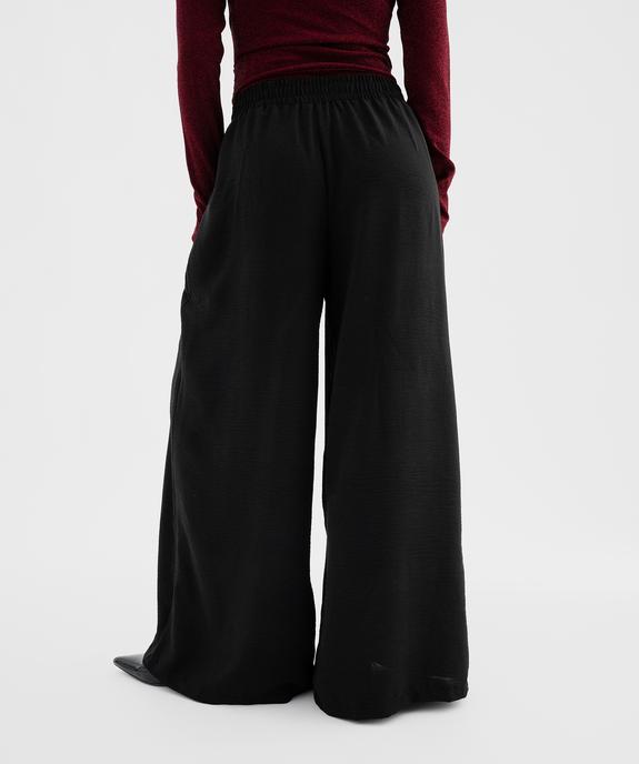 Pantalon palazzo fluide femme vue3 - GEMO(FEMME PAP) - GEMO