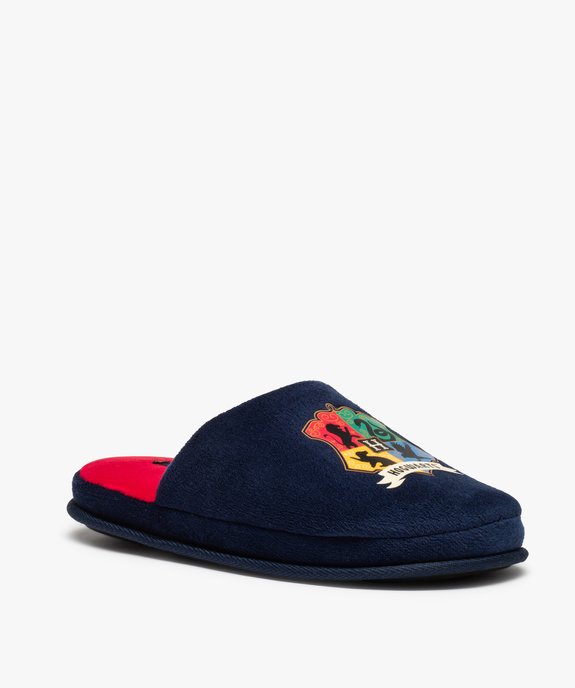 Chaussons homme mules en velours imprimés Hogwarts – Harry Potter vue2 - HARRY POTTER - GEMO