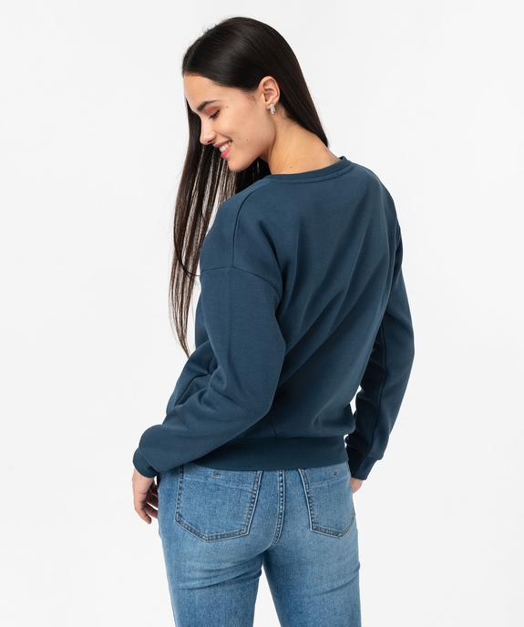 Sweat en molleton coupe loose uni femme vue3 - GEMO(FEMME PAP) - GEMO