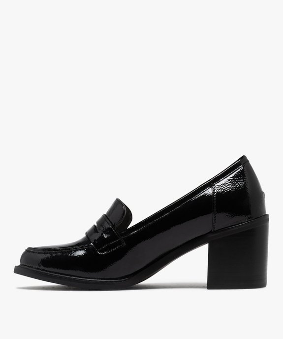 Mocassins vernis à talon femme vue4 - FOLLOW ME - GEMO