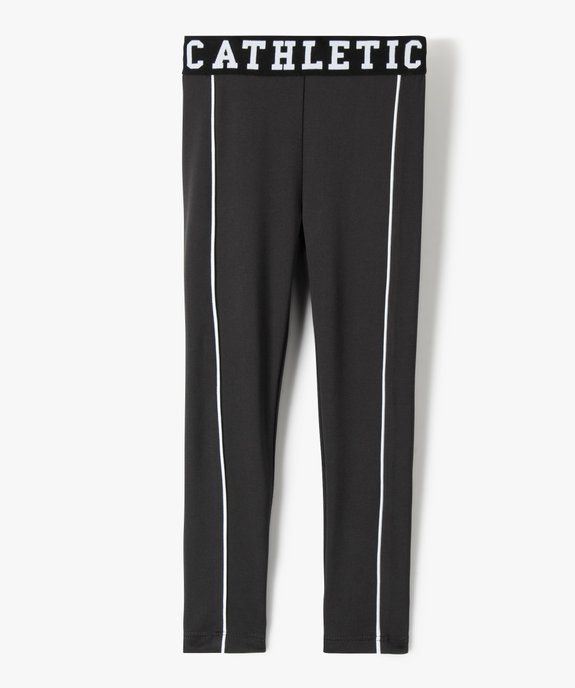 Legging de sport fille à large ceinture élastique vue2 - GEMO (ENFANT) - GEMO