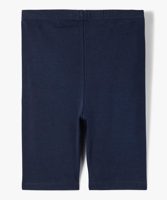 Legging court cycliste uni fille vue6 - GEMO 4G FILLE - GEMO