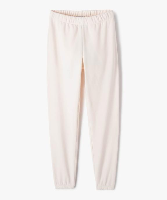 Pantalon de jogging molletonné fille vue2 - PREMIER PRIX BY GEMO - GEMO