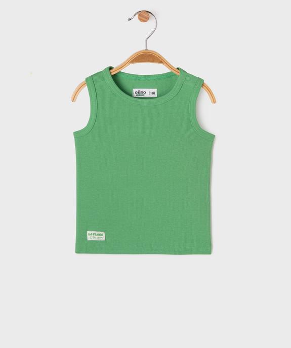 Débardeur en maille côtelée bébé garçon vue1 - GEMO(BEBE DEBT) - GEMO