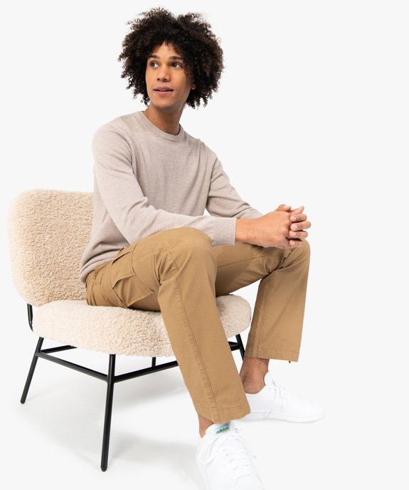 Pantalon homme baggy avec bas ajustable vue6 - GEMO (HOMME) - GEMO