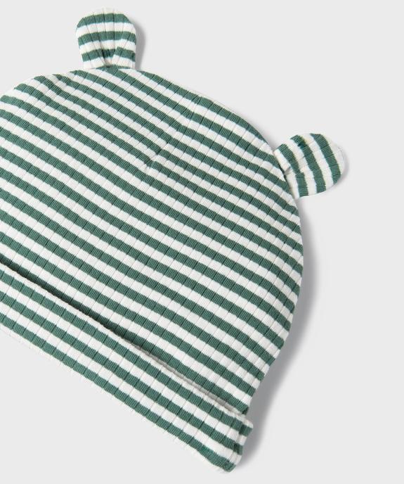 Ensemble naissance évolutif 3 pièces bébé : body, pantalon, bonnet vue6 - GEMO 4G BEBE - GEMO