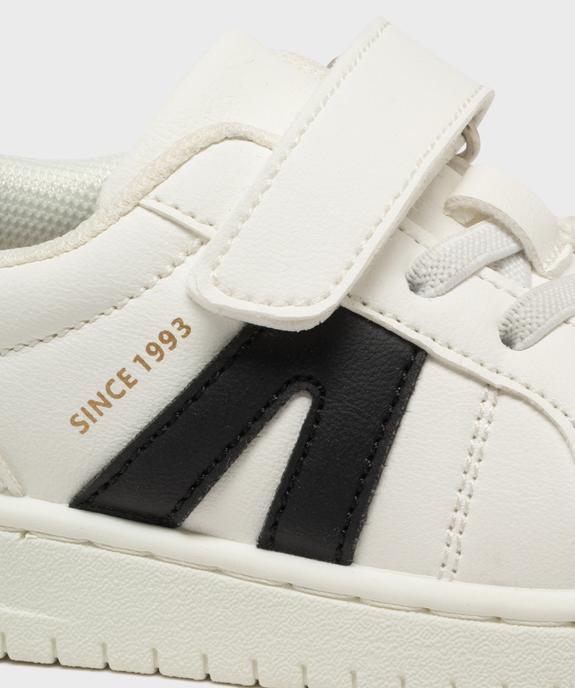 Baskets à scratch avec empiècements contrastants garçon - 5 Miles vue6 - 5 MILES - GEMO