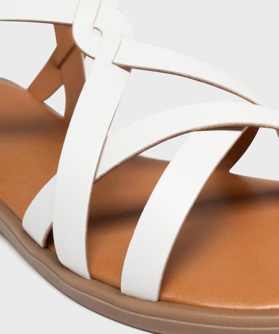 Sandales plates à brides entrecroisées femme - Valentina Baldano vue6 - VALENTINA BALDA - GEMO