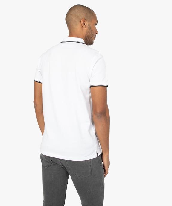 Polo homme à manches courtes 100% coton bio vue3 - GEMO (HOMME) - GEMO