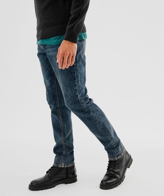 Pantalon slim stretch 5 poches homme vue5 - GEMO 4G HOMME - GEMO