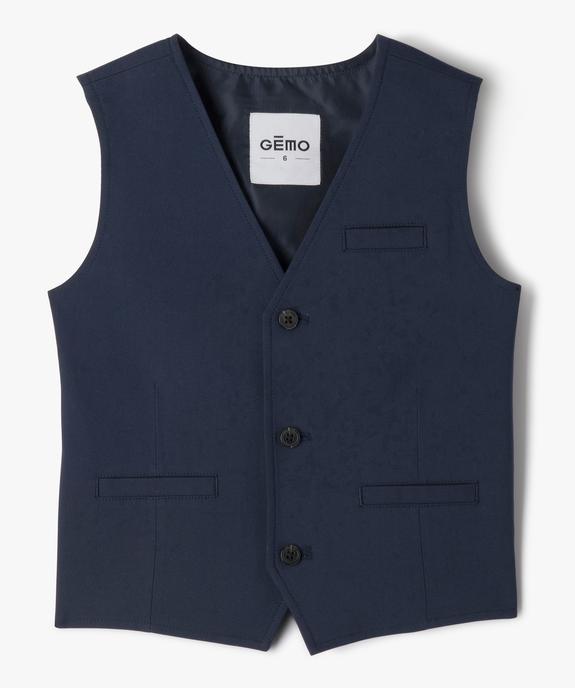 Gilet sans manches en viscose garçon vue2 - GEMO 4G GARCON - GEMO