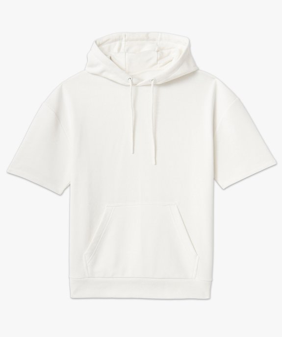 Sweat homme à capuche à manches courtes vue4 - GEMO (HOMME) - GEMO