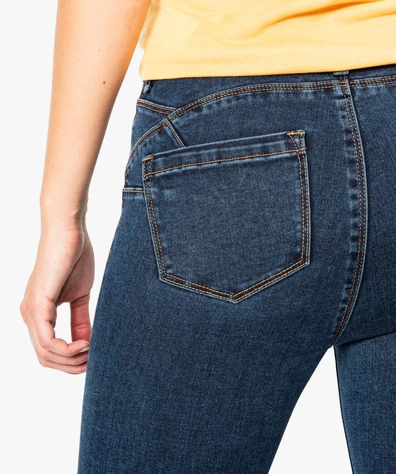 Jean femme skinny push-up uni vue2 - FOLLOW ME - GEMO