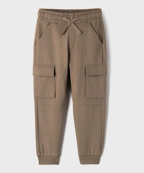 Pantalon de jogging coupe cargo garçon vue1 - GEMO 4G GARCON - GEMO