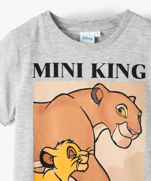 Tee-shirt garçon à manches courtes imprimé Disney - Le Roi Lion vue2 - DISNEY DTR - GEMO