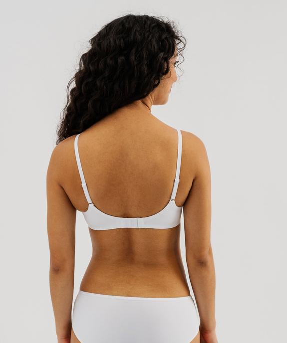 Soutien-gorge triangle sans armature à bonnets moulés vue10 - GEMO 4G FEMME - GEMO