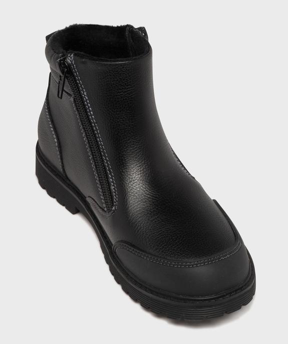 Boots fourrés avec fermeture double zip garçon - Buggy vue5 - BUGGY - GEMO
